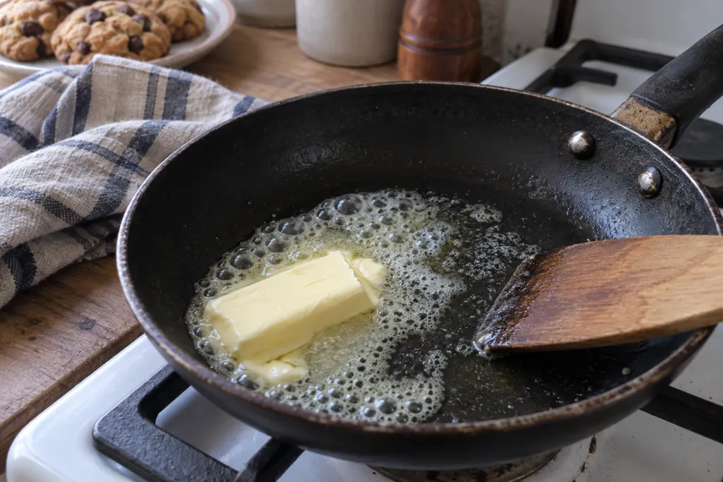 Масло пахнет орехами, хотя орехов нет. Что происходит в сотейнике?