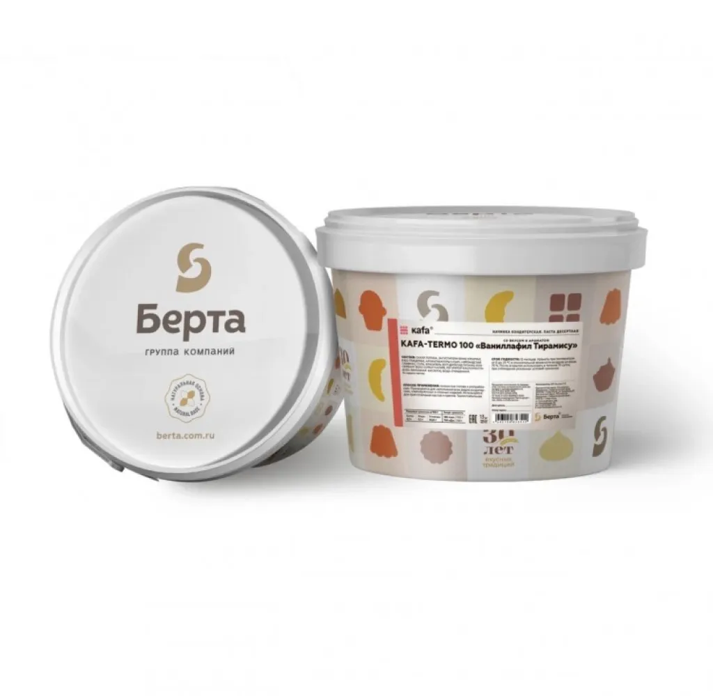 БЕРТА Начинка KAFA-TERMO 100 «Ваниллафил Тирамису», 13 кг