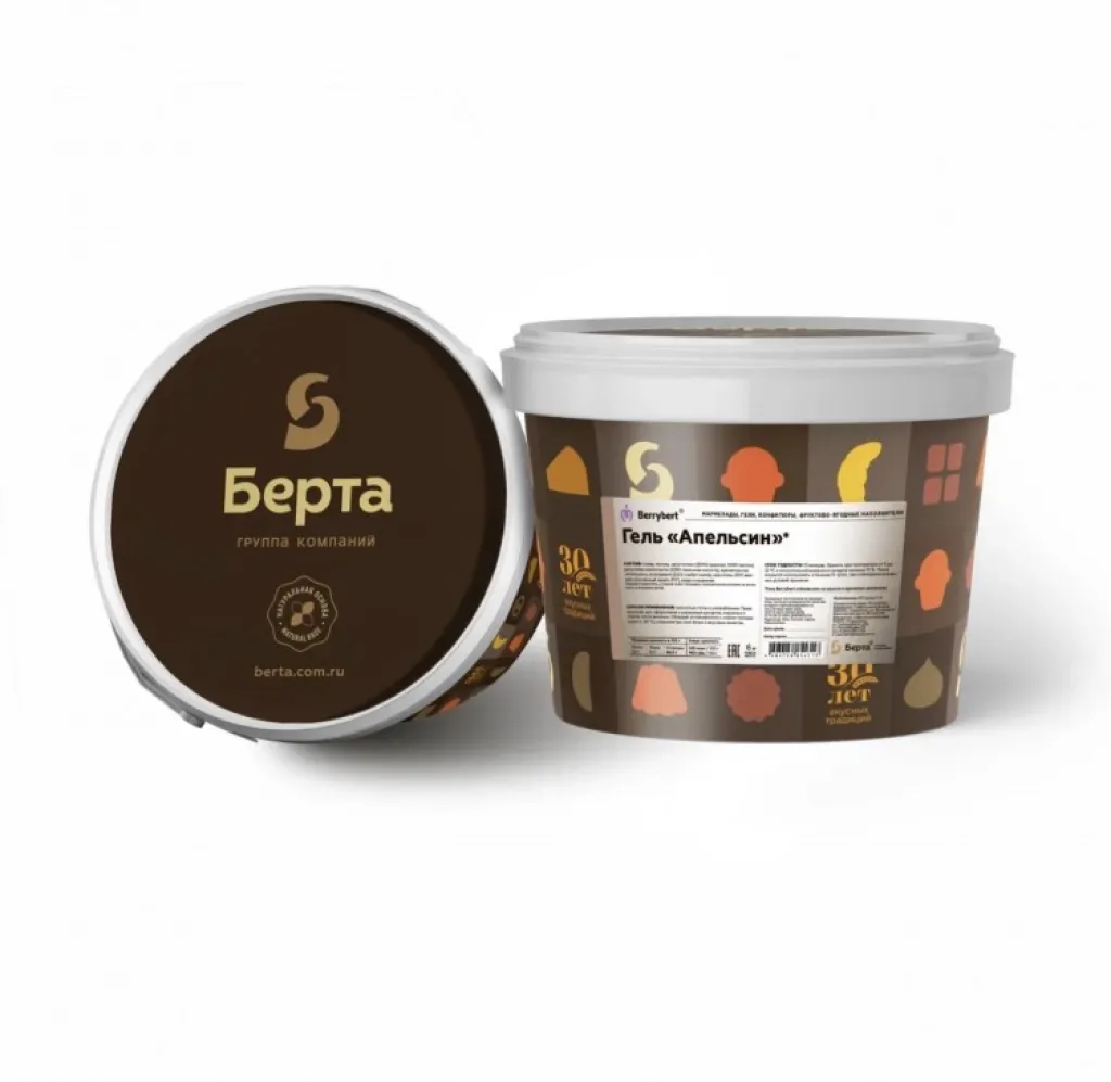 БЕРТА Гель со вкусом "Апельсин" и ароматом апельсина 1/6 кг