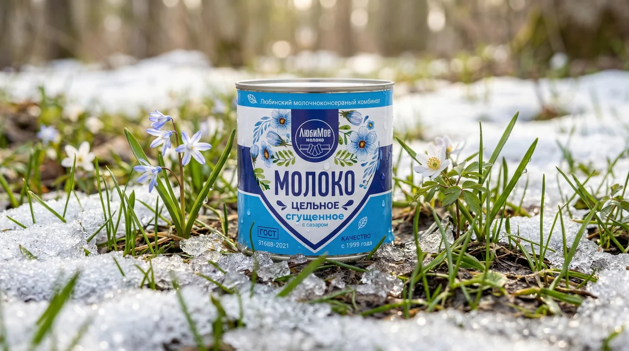Сгущённое молоко Любинского молочноконсервного комбината. Фото с официального сайта.