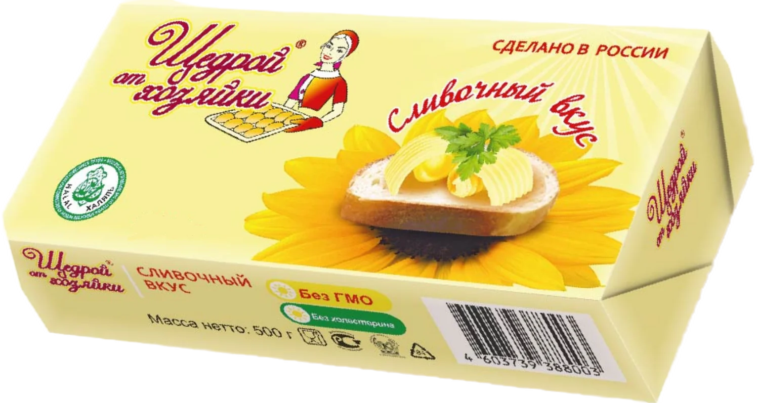 Продукция «Щедрая хозяйка» в потребительской упаковке.